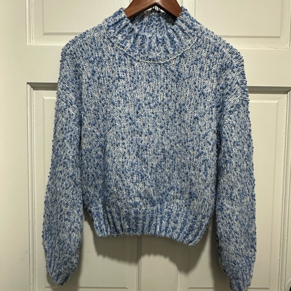 Scotch & Soda Blue Crew Neck Boucle Sweater MSRP $379 Size XS - Picture 4 of 7